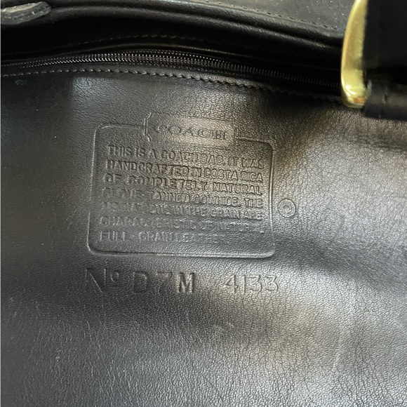 COACH Vintage Waverly Black Leather Small Handbag - Picture 4 of 10